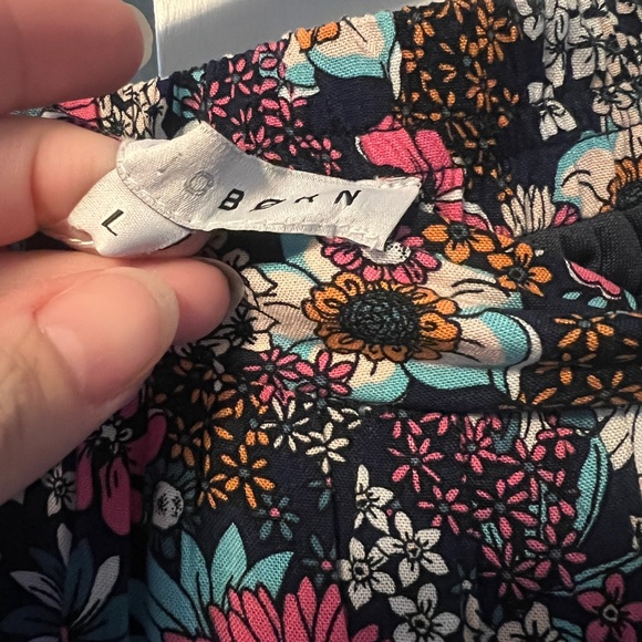 NWT size large Baltic Born teal, navy and pinks maxi skirt - Picture 3 of 6